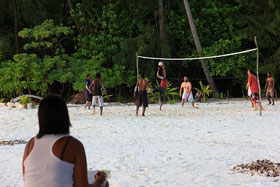 Barefoot Conservation volleyball match