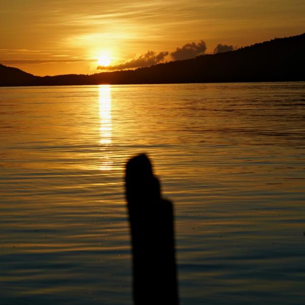 Sun set off Barefoot Basecamp