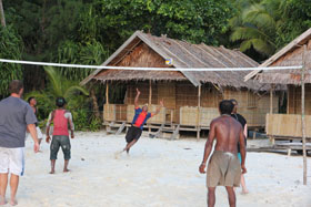 Barefoot Conservation volleyball match