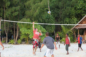 Barefoot Conservation volleyball match