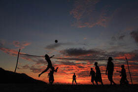Barefoot Conservation volleyball match