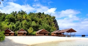Accommodation on Raja Ampat project site